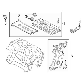 Lincoln OE - Engine / Transaxle - Valve & Timing Covers (2.0L)