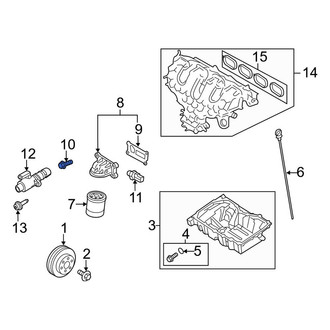 Lincoln OE - Engine Oil Filter Adapter Bolt
