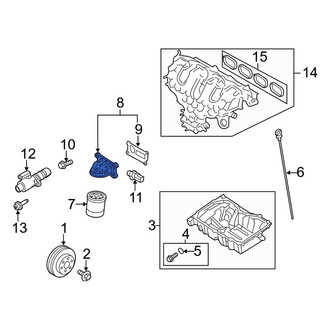 Lincoln OE - Engine Oil Filter Adapter