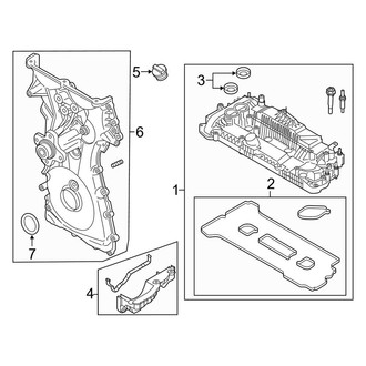 Lincoln OE - Engine / Transaxle - Valve & Timing Covers (2.3L)