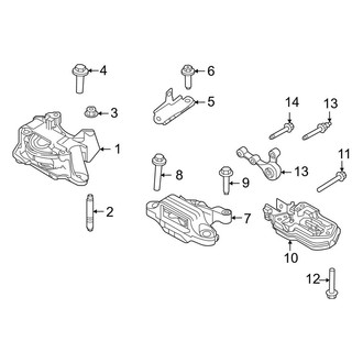Lincoln OE - Engine / Transaxle - Engine & Transmission Mounting (2.3L)