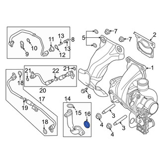 Lincoln OE - Turbocharger Oil Line Gasket