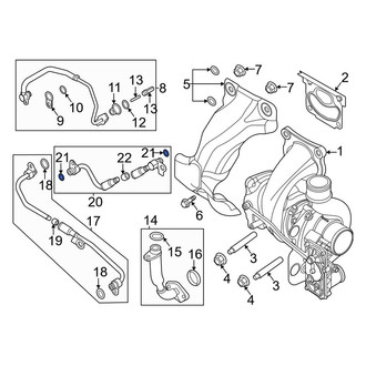 Lincoln OE - Turbocharger Oil Line Gasket