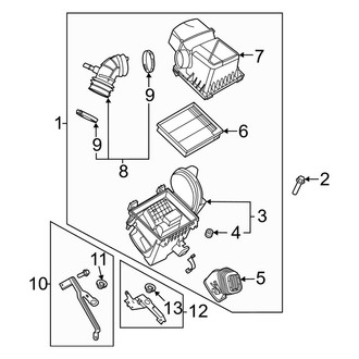 Lincoln OE - Engine / Transaxle - Air Intake (2.5L)