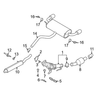Lincoln OE - Exhaust System - Exhaust Components (FWD 2.0L)