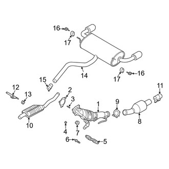 Lincoln OE - Exhaust System - Exhaust Components (AWD 2.0L)