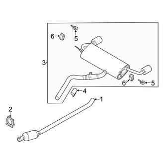 Lincoln OE - Exhaust System - Exhaust Components (2.5L)