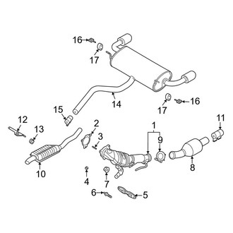 Lincoln OE - Exhaust System - Exhaust Components (2.3L)