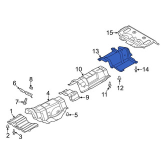 Lincoln OE - Rear Rearward Floor Pan Heat Shield