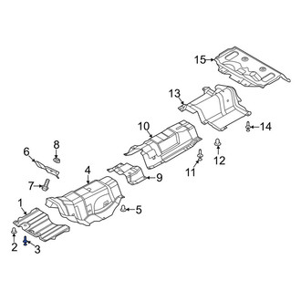 Lincoln OE - Floor Pan Heat Shield Clip