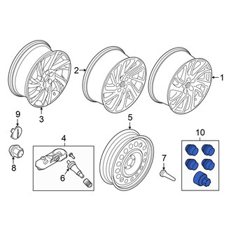 Lincoln OE - Wheel Lock Set