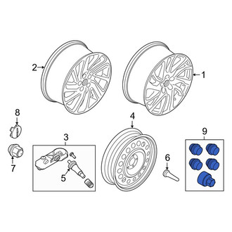 Lincoln OE - Wheel Lock Set