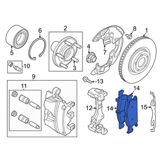 Lincoln OE - Front Disc Brake Pad Set
