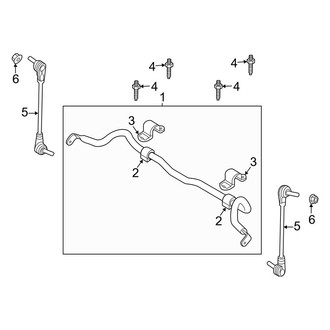 Lincoln OE - Front Suspension - Stabilizer Bar & Components
