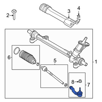 Lincoln OE - Inner Steering Tie Rod End