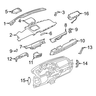 Lincoln OE - Instrument Panel Components (Upper)
