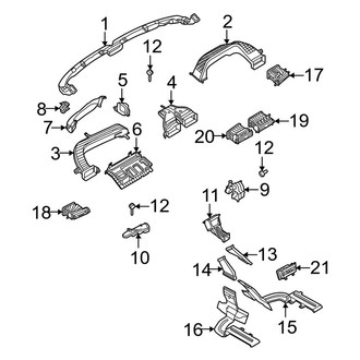 Lincoln OE - Instrument Panel - Ducts