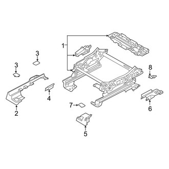 Lincoln OE - Seats & Tracks - Tracks & Components (Passenger Side)