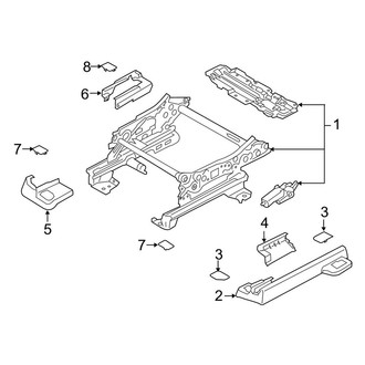 Lincoln OE - Seats & Tracks - Tracks & Components (Driver Side)