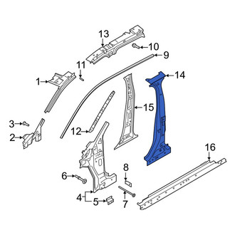 Lincoln OE - Left Body B-Pillar