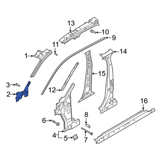 Lincoln OE - Right Body A-Pillar Reinforcement