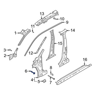 Lincoln OE - Body A-Pillar Bolt