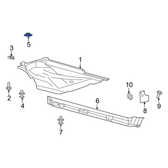 Lincoln OE - Floor Pan Splash Shield Nut