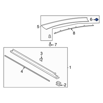 Lincoln OE - Windshield Molding Clip