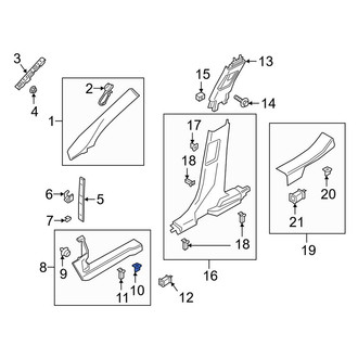 Lincoln OE - Roof Opening Trim Clip