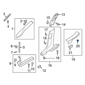Lincoln OE - Door Sill Plate Clip