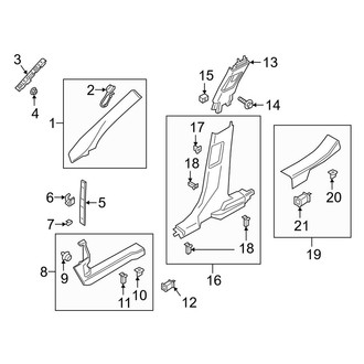 Lincoln OE - Pillars, Rocker & Floor - Interior Trim