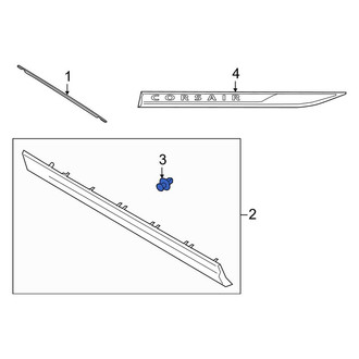 Lincoln OE - Door Molding Clip