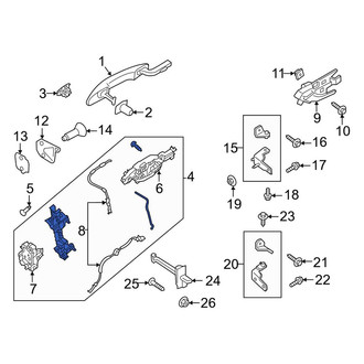 Lincoln OE - Front Left Door Latch Assembly