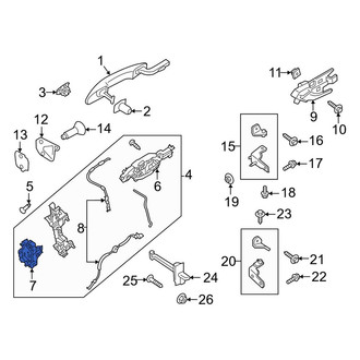 Lincoln OE - Front Right Door Latch Assembly
