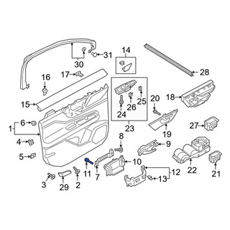 Lincoln OE - Door Panel Handle Bolt
