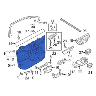 Lincoln OE - Front Left Inner Door Interior Trim Panel