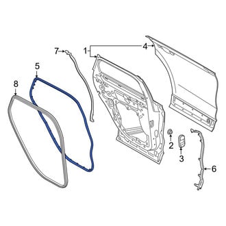 Lincoln OE - Rear Right Outer Door Seal