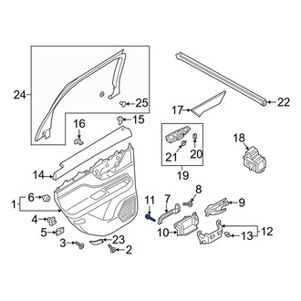 Lincoln OE - Door Panel Handle Bolt