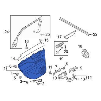 Lincoln OE - Front Left Inner Door Interior Trim Panel