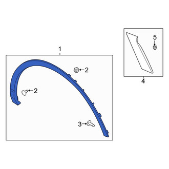 Lincoln OE - Rear Left Wheel Arch Molding