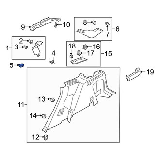 Lincoln OE - Body C-Pillar Trim Panel Nut