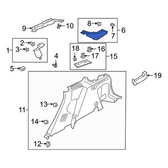 Lincoln OE - Right Body D-Pillar Trim Panel