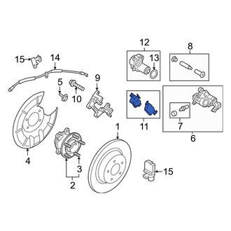 Lincoln OE - Rear Disc Brake Pad Set