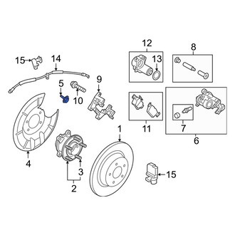Lincoln OE - Brake Dust Shield Bolt