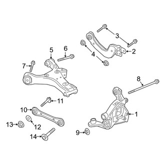 Lincoln OE - Rear Suspension - Suspension Components (Base / Reserve AWD)