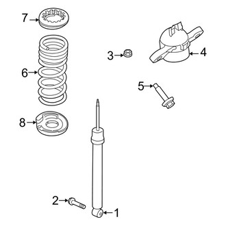 Lincoln OE - Rear Suspension - Shocks & Components (Base / Reserve AWD)