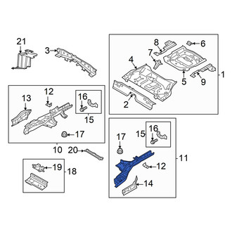 Lincoln OE - Rear Left Frame Side Member Assembly