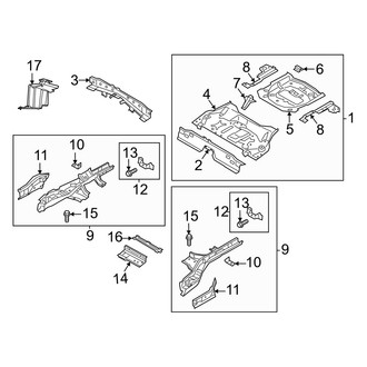 Lincoln OE - Rear Body & Floor - Floor & Rails