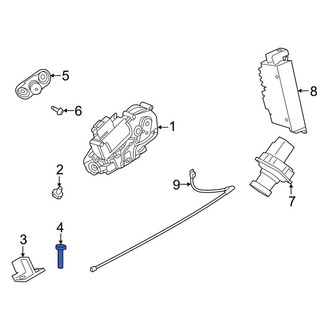 Lincoln OE - Liftgate Lock Striker Plate Screw