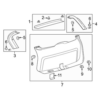 Lincoln OE - Lift Gate - Interior Trim